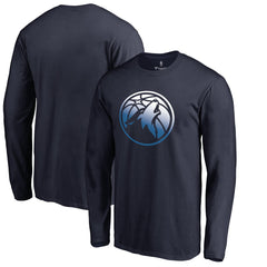 Minnesota Timberwolves Gradient Logo Long Sleeve T-Shirt Navy outlet