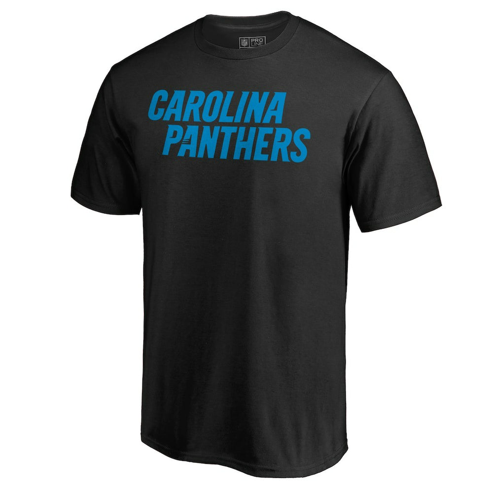 Carolina Panthers Wordmark T-Shirt - Black T-shirts