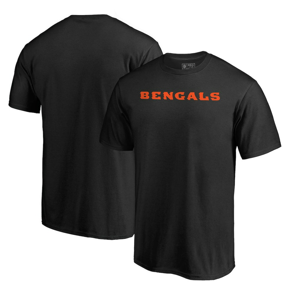 Cincinnati Bengals Wordmark T-Shirt - Black T-shirts