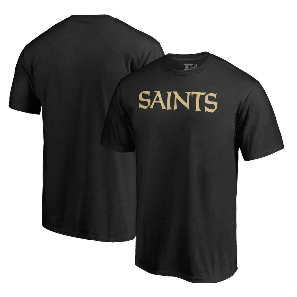 New Orleans Saints Wordmark T-Shirt - Black T-shirts
