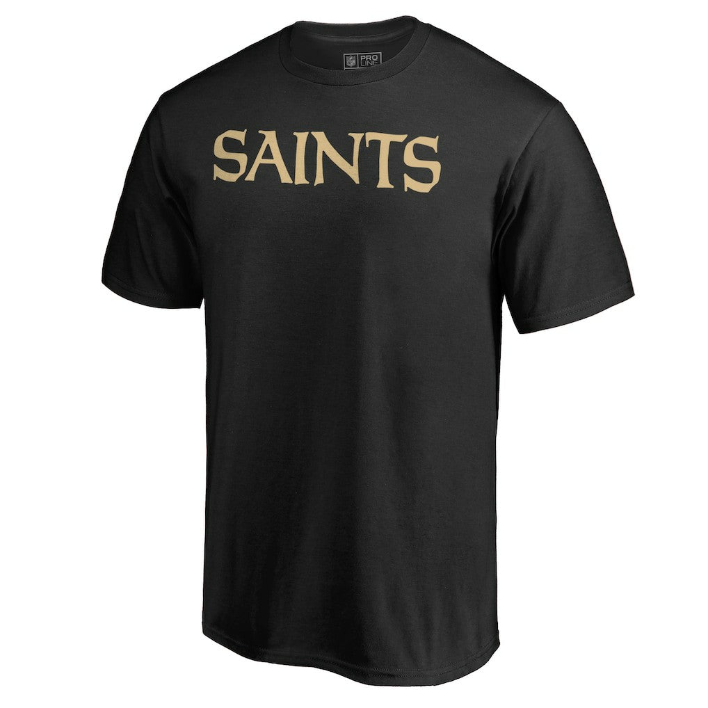 New Orleans Saints Wordmark T-Shirt - Black T-shirts