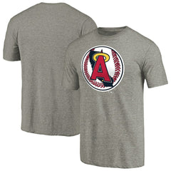 Los Angeles Angels Cooperstown Collection Forbes Tri-Blend T-Shirt - Ash T-shirts