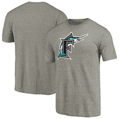 Miami Marlins Cooperstown Collection Forbes Tri-Blend T-Shirt - Ash T-shirts