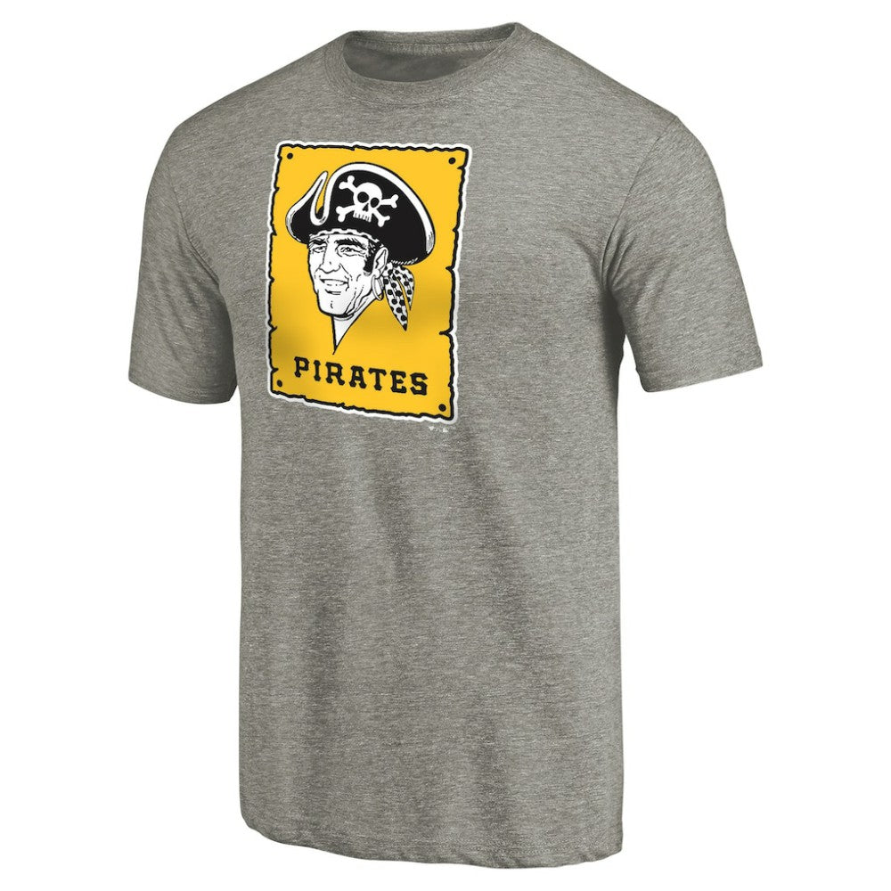 Pittsburgh Pirates Cooperstown Collection Forbes Tri-Blend T-Shirt - Ash T-shirts