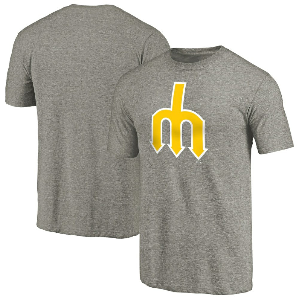 Seattle Mariners Cooperstown Collection Forbes Tri-Blend T-Shirt - Ash T-shirts