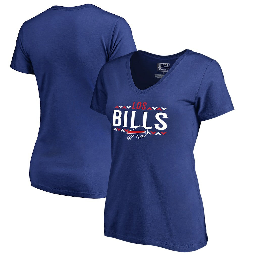 Buffalo Bills Women's Arriba V-Neck T-Shirt - Royal T-shirts