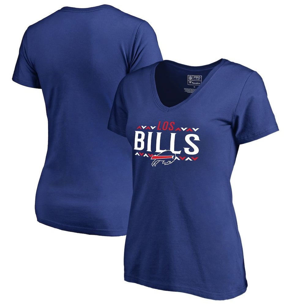 Buffalo Bills Women's Arriba V-Neck T-Shirt - Royal T-shirts