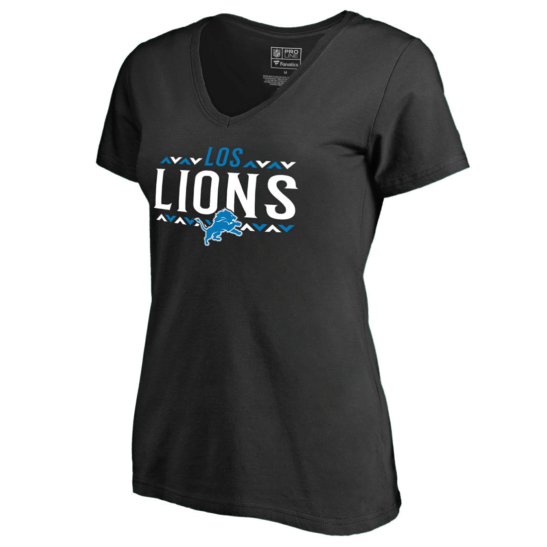 Detroit Lions Women's Arriba V-Neck T-Shirt - Black T-shirts