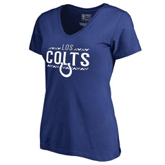 Indianapolis Colts Women's Arriba V-Neck T-Shirt - Royal T-shirts