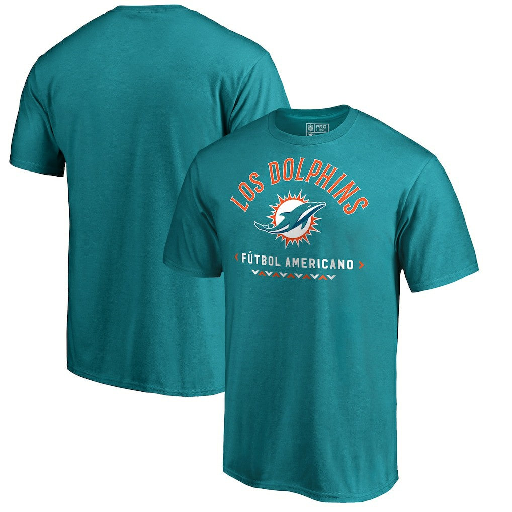 Miami Dolphins Futbol Americano T-Shirt - Aqua T-shirts