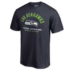 Seattle Seahawks Futbol Americano T-Shirt - College Navy T-shirts