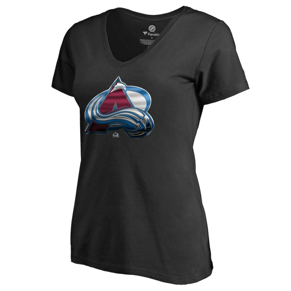 Colorado Avalanche Women's Midnight Mascot V-Neck T-Shirt - Black | US 2874595