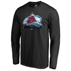 Colorado Avalanche Midnight Mascot Long Sleeve T-Shirt - Black | US 2874740