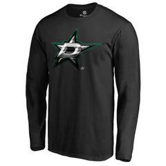 Dallas Stars Midnight Mascot Long Sleeve T-Shirt - Black | US 2874742