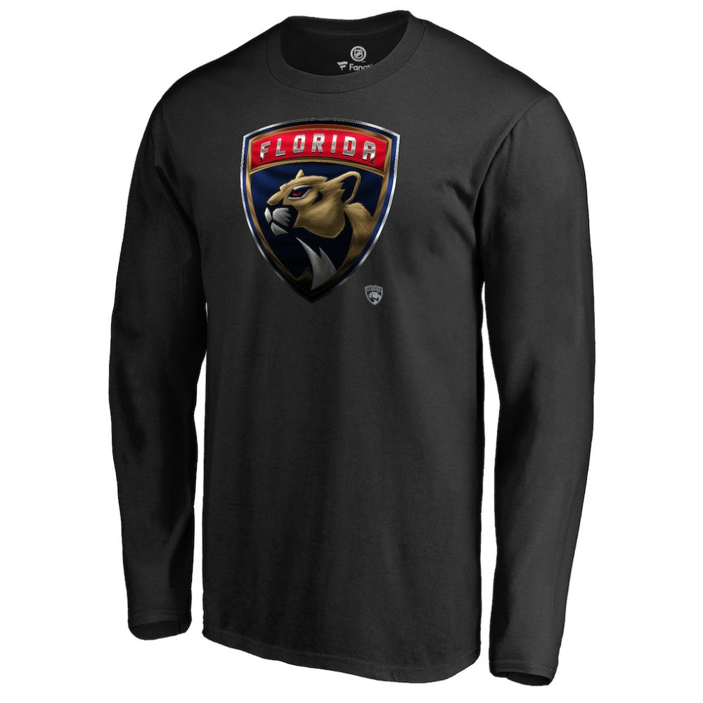 Florida Panthers Midnight Mascot Long Sleeve T-Shirt - Black | US 2874745