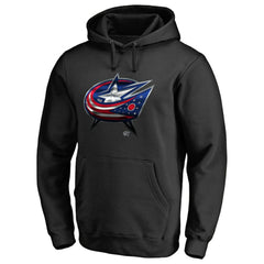 Columbus Blue Jackets Midnight Mascot Pullover Hoodie - Black | US 2874772