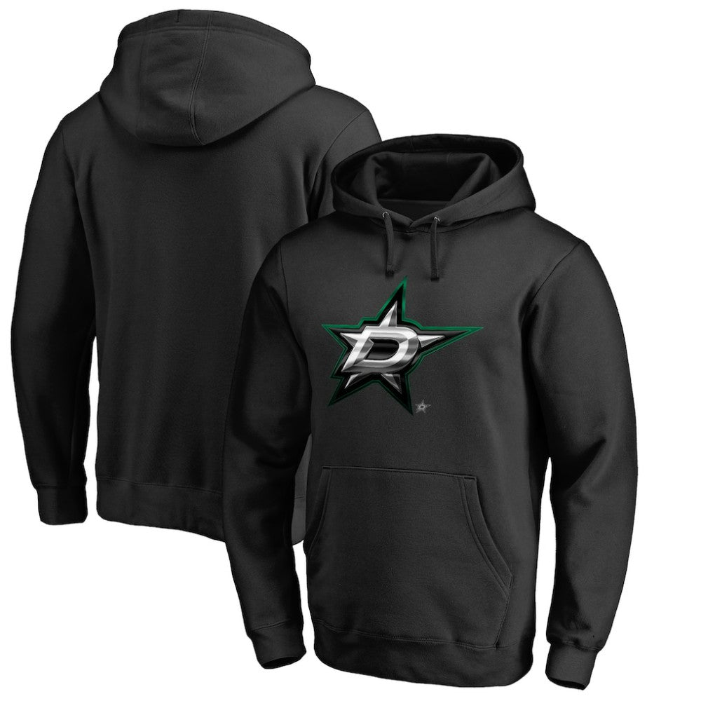 Dallas Stars Midnight Mascot Pullover Hoodie - Black | US 2874773