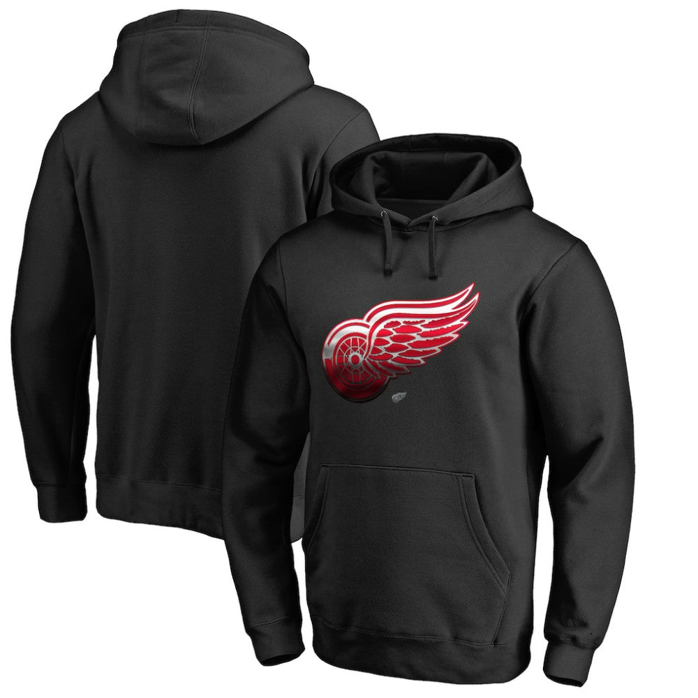 Detroit Red Wings Midnight Mascot Pullover Hoodie - Black | US 2874774