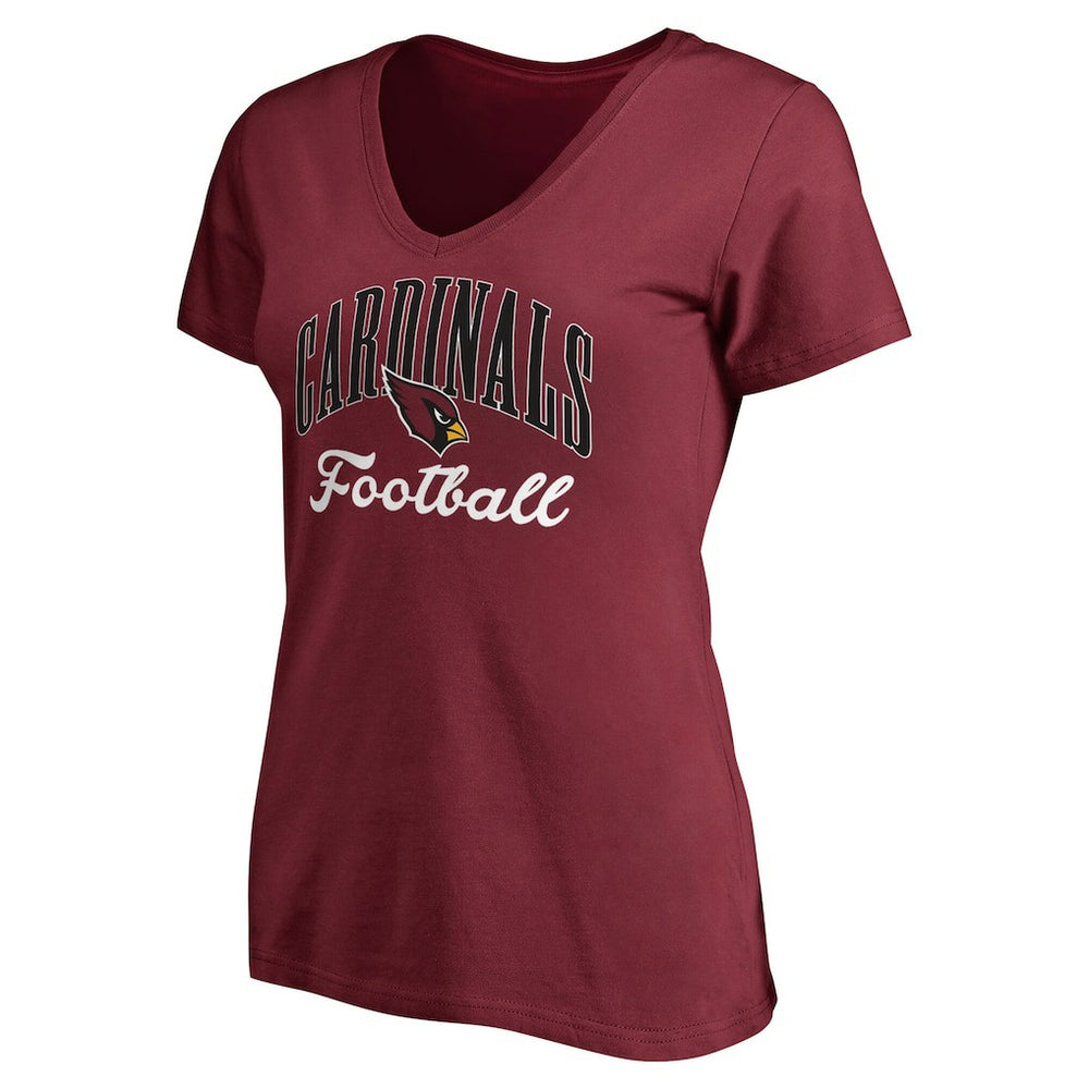 Arizona Cardinals Women's Victory Script V-Neck T-Shirt - Cardinal T-shirts