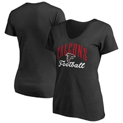 Atlanta Falcons Women's Victory Script V-Neck T-Shirt
