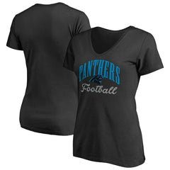Carolina Panthers Women's Victory Script V-Neck T-Shirt
