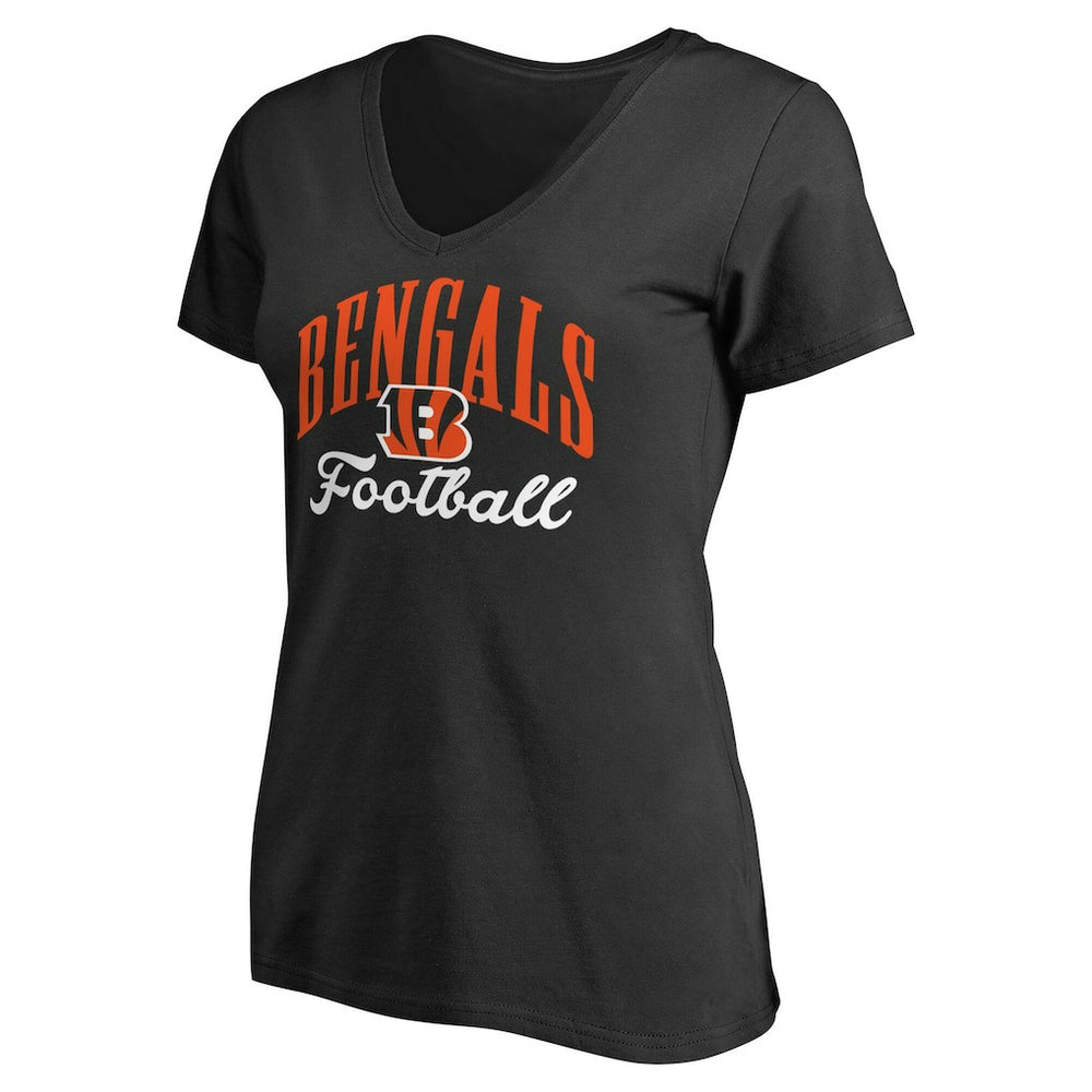 Cincinnati Bengals Women's Victory Script V-Neck T-Shirt