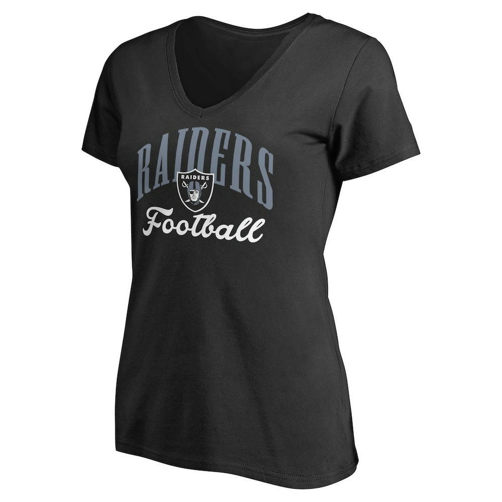 Las Vegas Raiders Women's Victory Script V-Neck T-Shirt