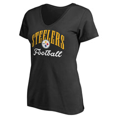 Pittsburgh Steelers Women's Victory Script V-Neck T-Shirt