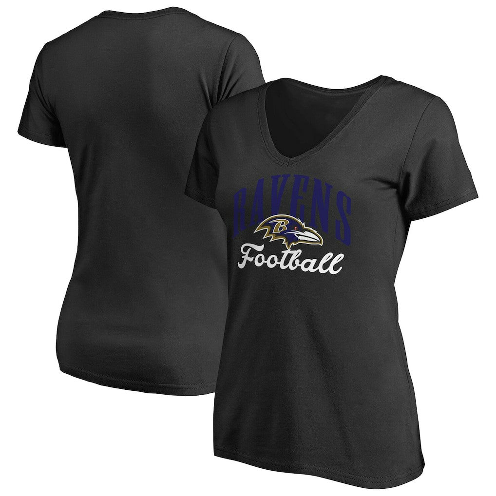 Baltimore Ravens Women's Victory Script V-Neck T-Shirt