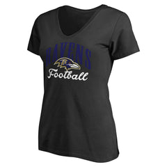 Baltimore Ravens Women's Victory Script V-Neck T-Shirt