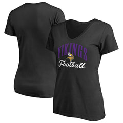 Minnesota Vikings Women's Victory Script V-Neck T-Shirt