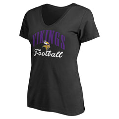 Minnesota Vikings Women's Victory Script V-Neck T-Shirt