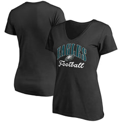 Philadelphia Eagles Women's Victory Script V-Neck T-Shirt