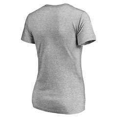 Seattle Seahawks Women's Victory Script V-Neck T-Shirt - Heather Gray T-shirts
