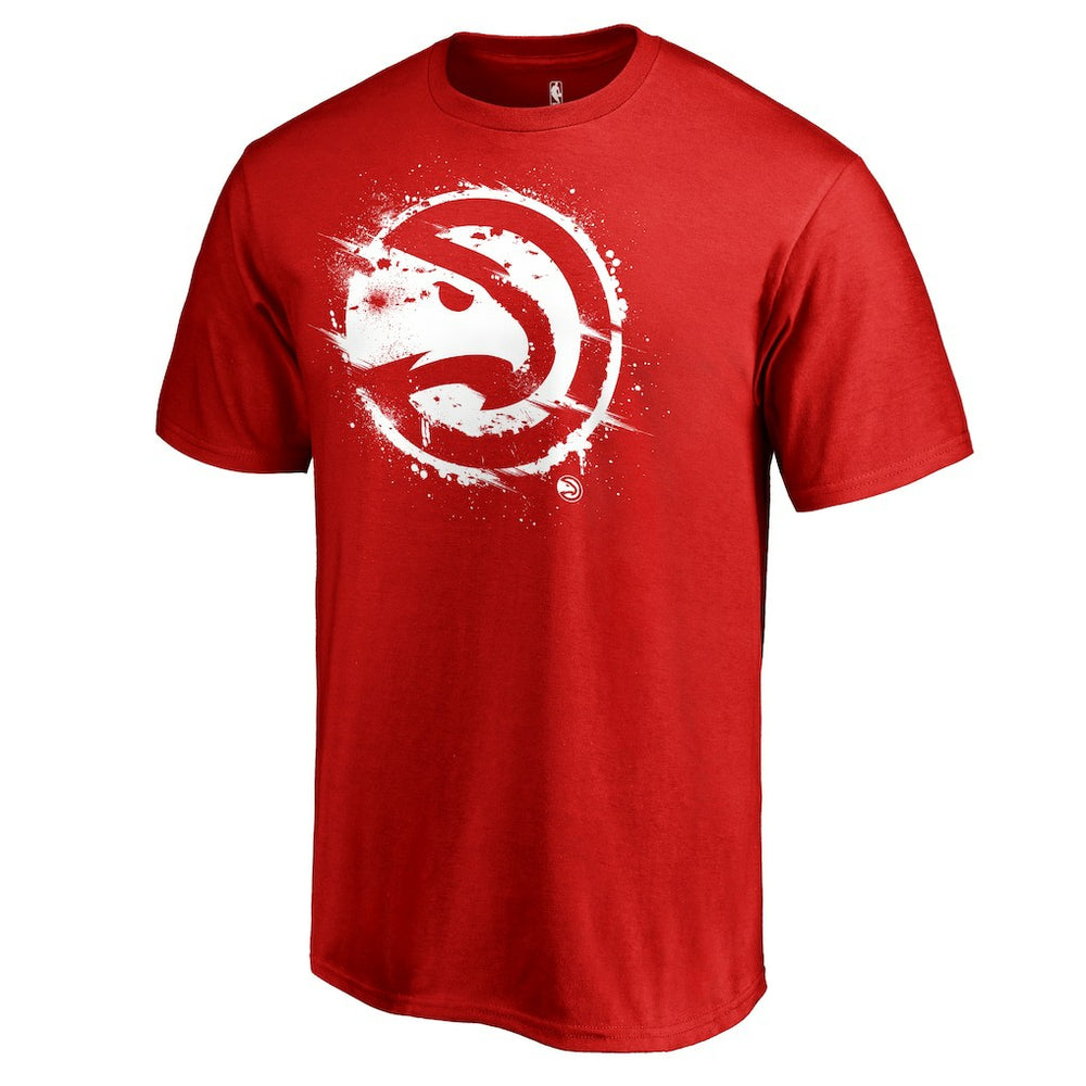 Atlanta Hawks Splatter Logo T-Shirt Red