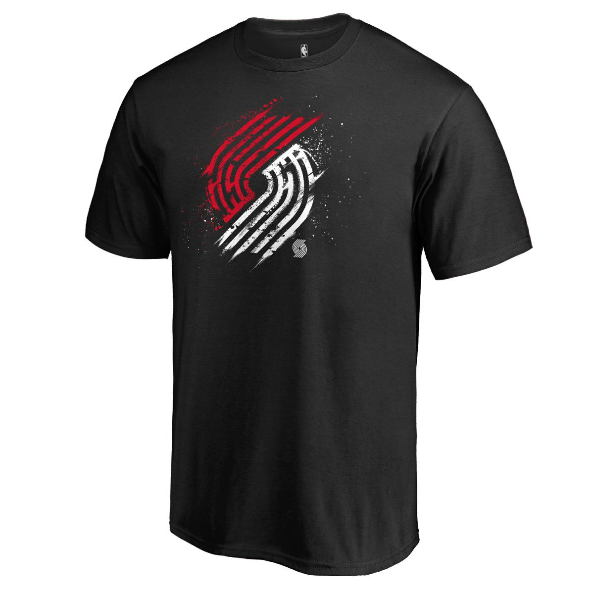 Portland Trail Blazers Splatter Logo T-Shirt Black outlet