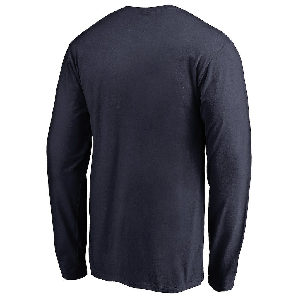 Denver Nuggets Splatter Logo Long Sleeve T-Shirt Navy