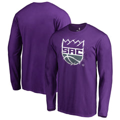 Sacramento Kings Splatter Logo Long Sleeve T-Shirt Purple outlet