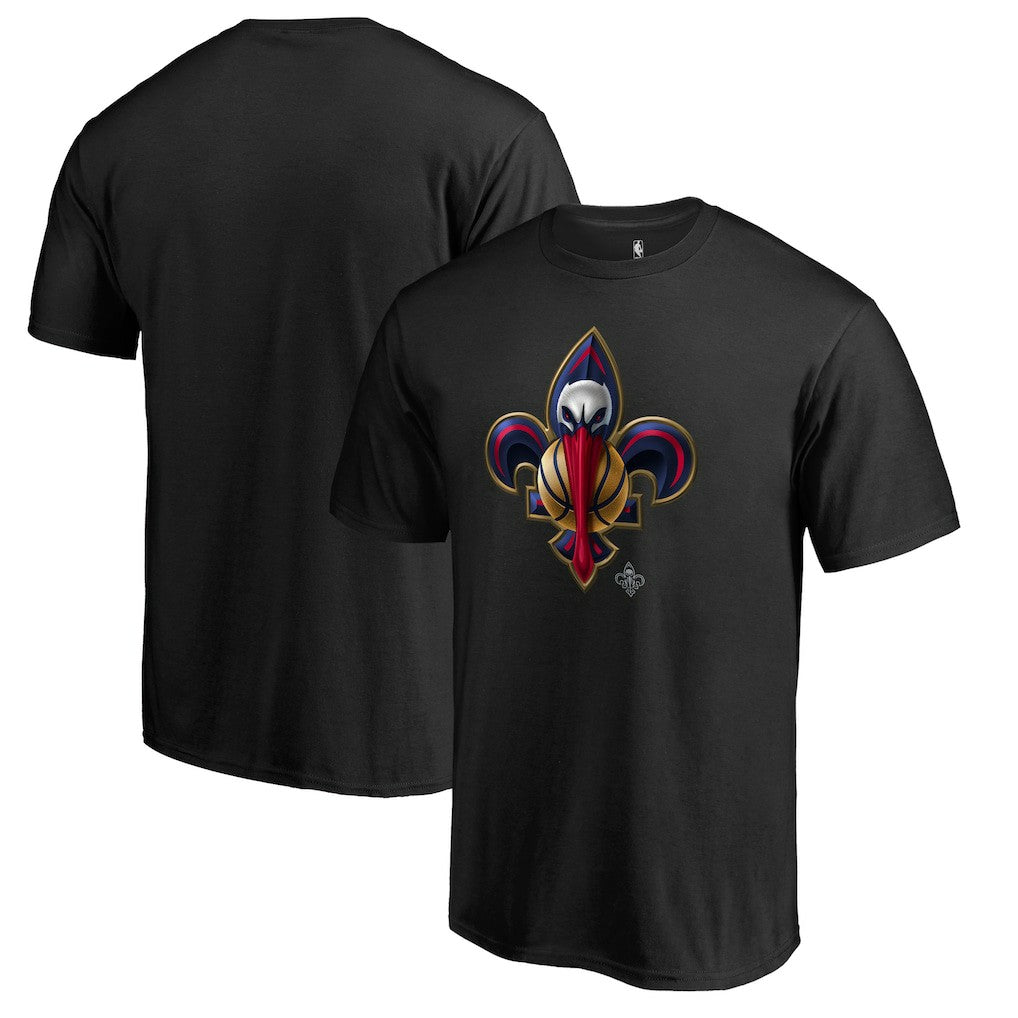 New Orleans Pelicans Midnight Mascot 2 T-Shirt Black - Fanatics