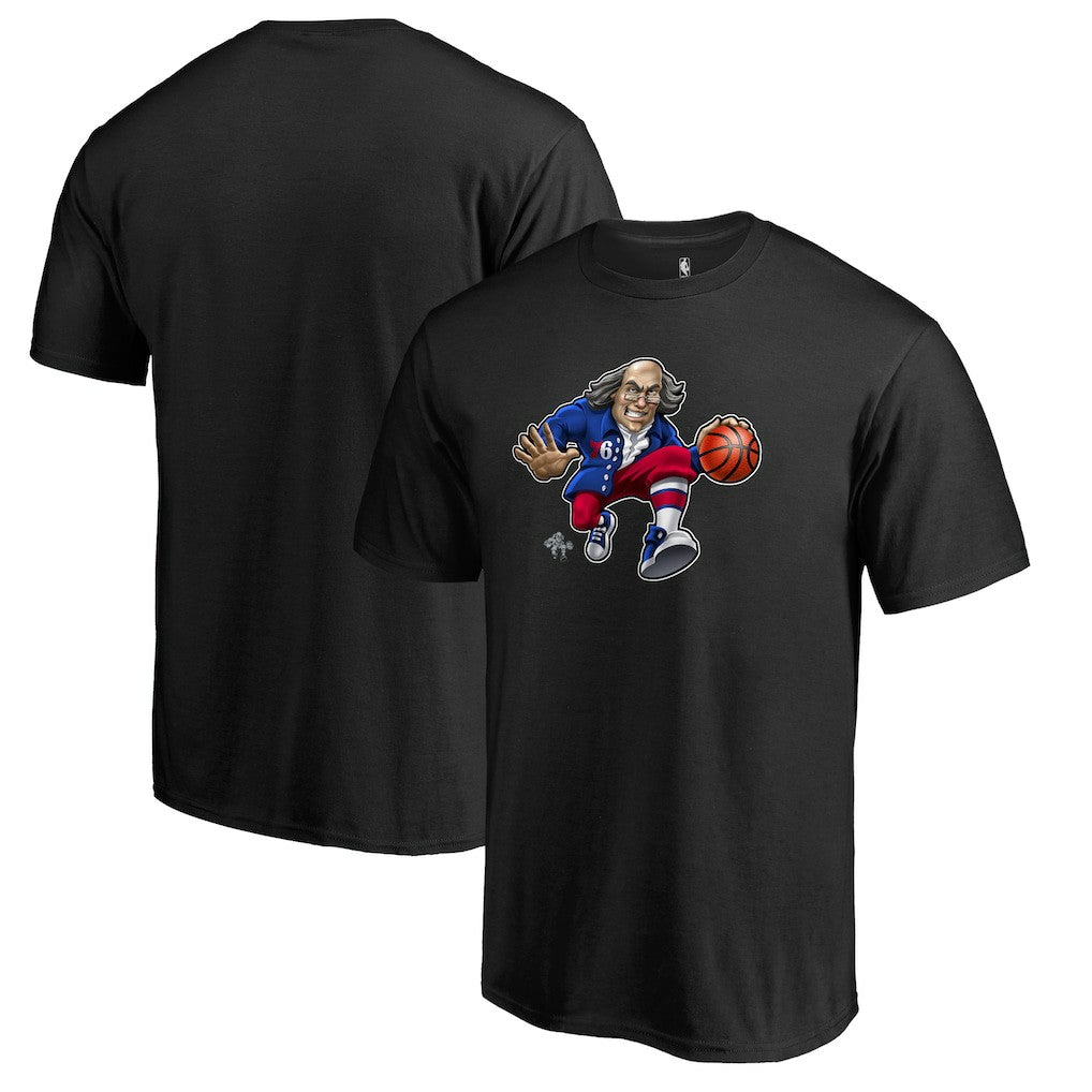 Philadelphia 76ers Midnight Mascot 2 T-Shirt Black - Fanatics outlet