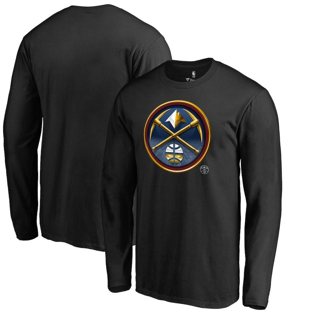 Denver Nuggets Midnight Mascot Long Sleeve T-Shirt Black outlet