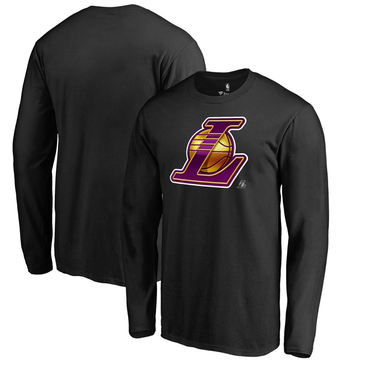 Los Angeles Lakers Midnight Mascot Long Sleeve T-Shirt Black