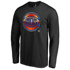 New York Knicks Midnight Mascot Long Sleeve T-Shirt Black