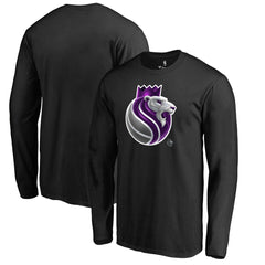 Sacramento Kings Midnight Mascot Long Sleeve T-Shirt Black outlet