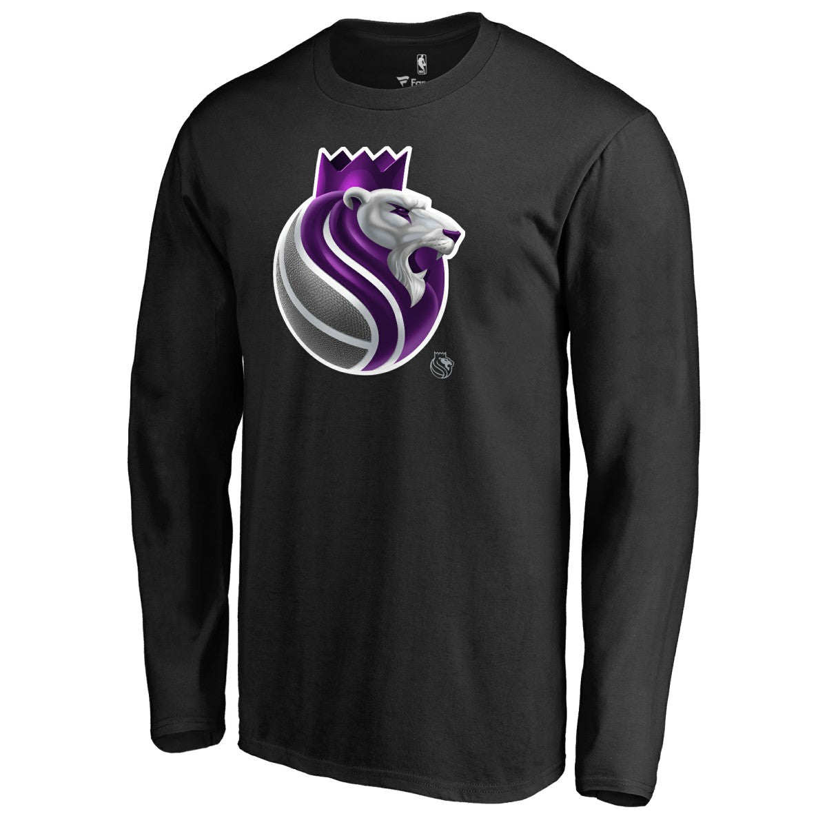 Sacramento Kings Midnight Mascot Long Sleeve T-Shirt Black outlet