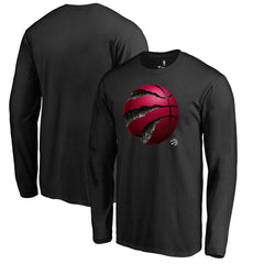 Toronto Raptors Midnight Mascot Long Sleeve T-Shirt Black outlet