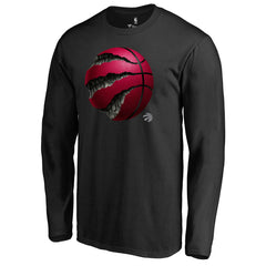 Toronto Raptors Midnight Mascot Long Sleeve T-Shirt Black outlet
