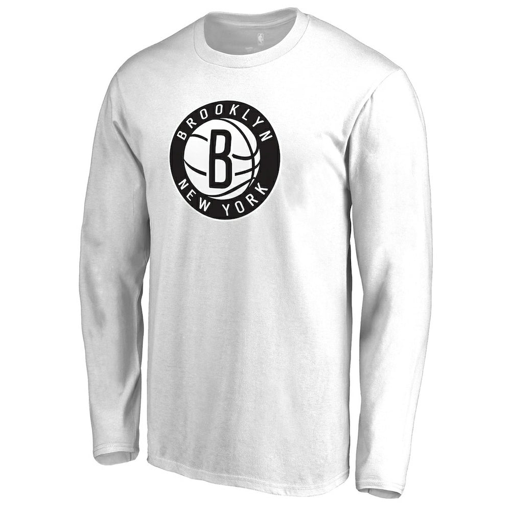 Brooklyn Nets Alternate Logo Long Sleeve T-Shirt White