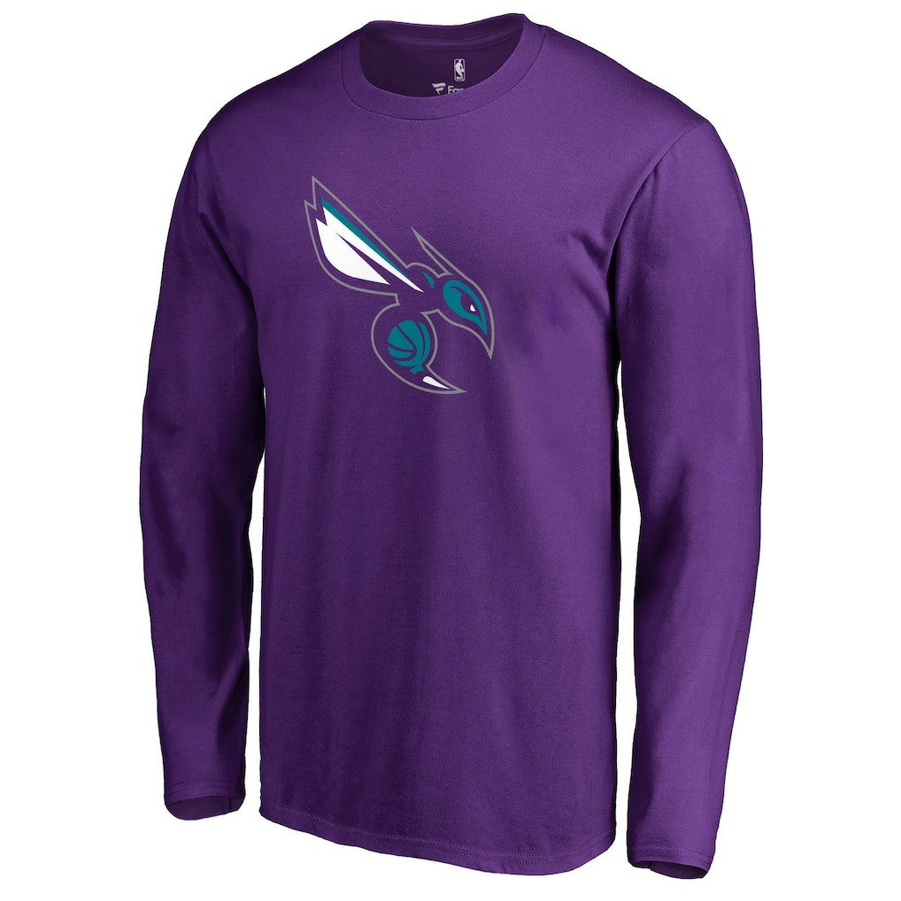 Charlotte Hornets Alternate Logo Long Sleeve T-Shirt Purple outlet