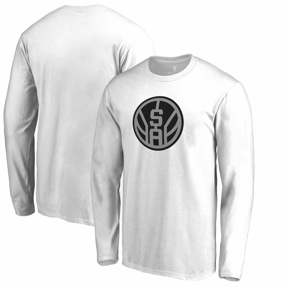 San Antonio Spurs Alternate Logo Long Sleeve T-Shirt White outlet